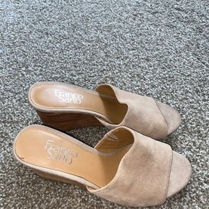 Franco Sarto Suede Heels